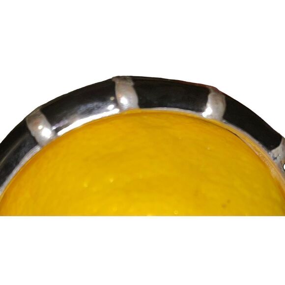 Vintage Black Onyx & Silver Enamel Hinge Bracelet - Picture 11 of 12